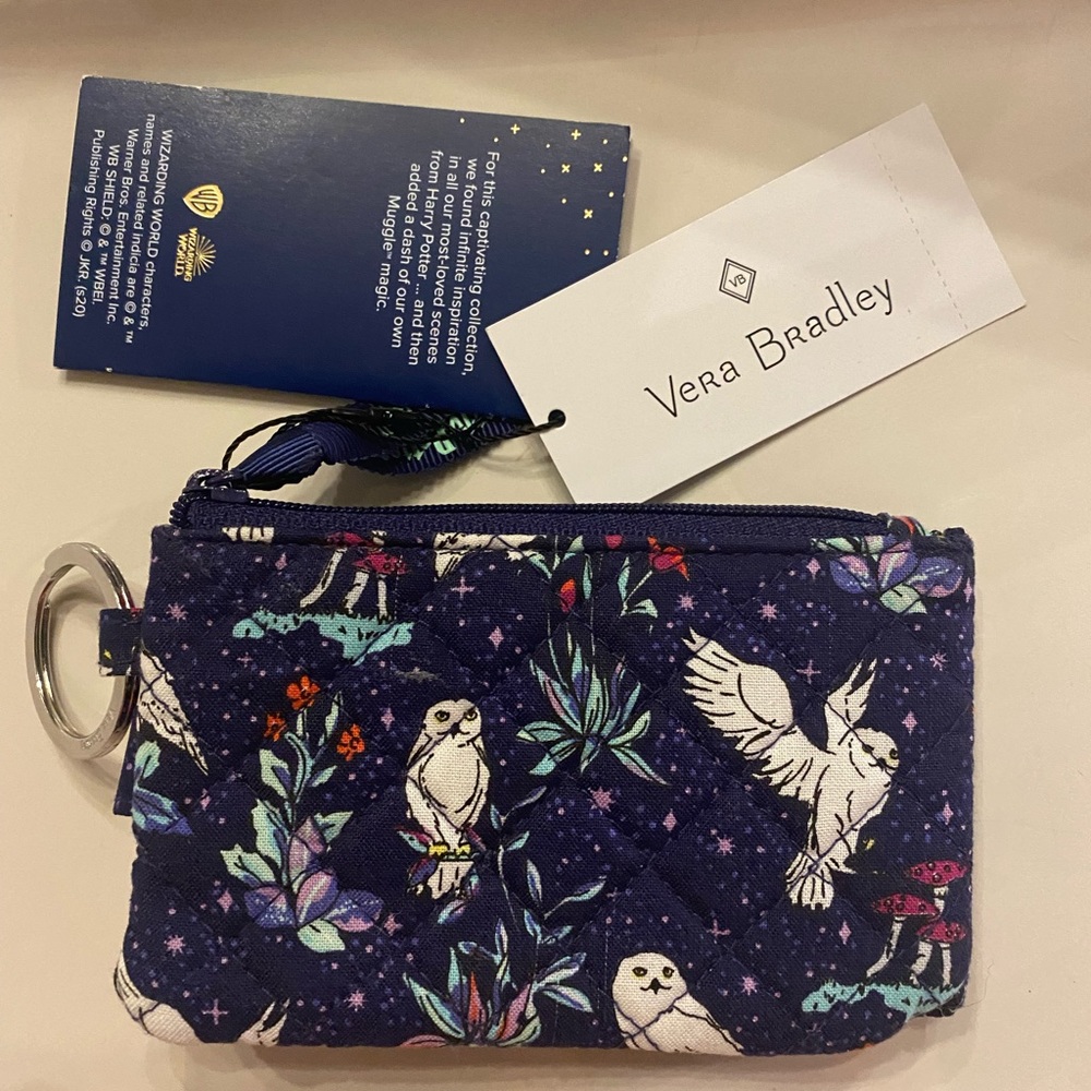 Vera Bradley Harry Potter Collection zip ID Forbidden Forest NWT